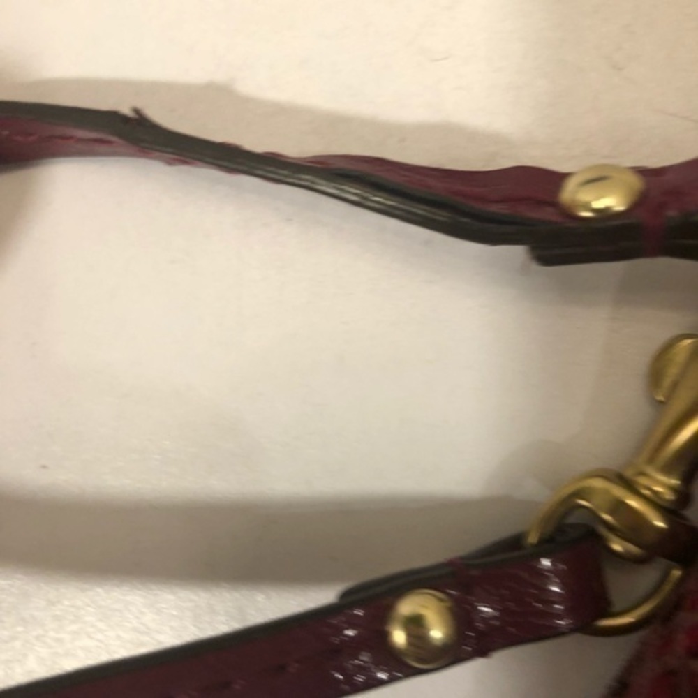 Coach pink python embossed wristlet bag - Picture 9 of 10